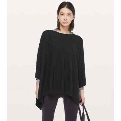 Lululemon Black Divinity Poncho *Woven One Size