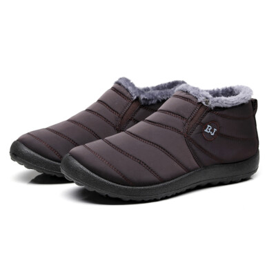 Winter Women Shoes Snow Boots Fur-lined Slip On Warm Ankle Size US