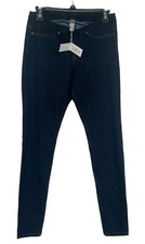 New HUE The Original Denim Leggings Midnight Rinse Medium U13316H Real Pockets