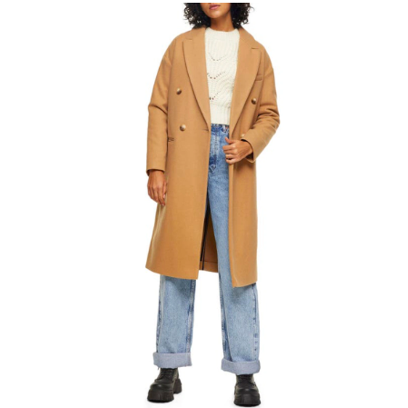 topshop camel coat