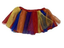 Amscan Rainbow Tutu Poofy Skirt Dance Costume Girls SZ S
