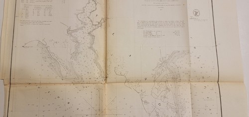 1859 U.S. Coast Survey chart map St. Mary's River Cornfield Harbor Pt. Lookout - Picture 5 of 18