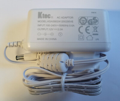 Ktec AC Adaptor Steckernetzteil Adapter KSASB0241200200VE 12V - 2A Netzteil  A13