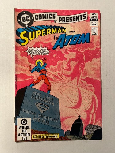 DC COMICS PRESENTS #51 NM 9.4 HE-MAN AND THE MASTERS OF THE UNIVERSE PREVIEW