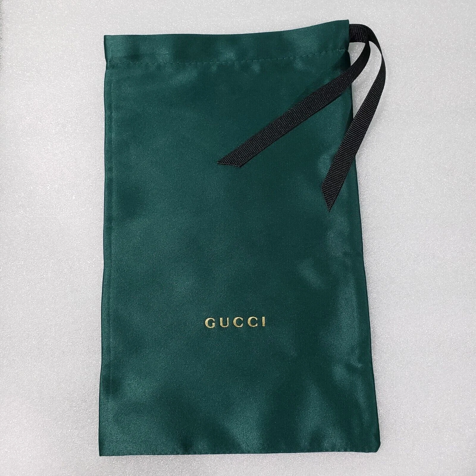 NEUF GUCCI VERT ÉMERAUDE sac à poussière poche de transport pour lunettes/lunettes de soleil/accessoire