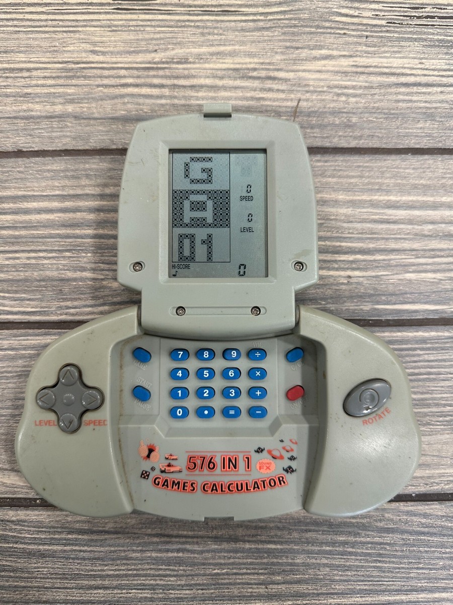 Vintage 576 IN 1 Games Calculator Made in China Tested Works