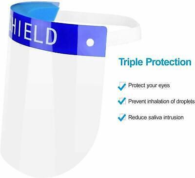 10-Pack Reusable Full Face Shield Mask - Anti-Fog, Adjustable & Lightweight - Picture 5 of 12