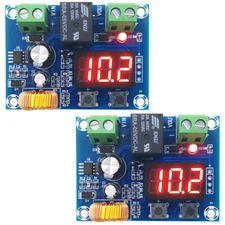 2PCS Digital Low Voltage Protector Disconnect Switch Over-Discharge Protection