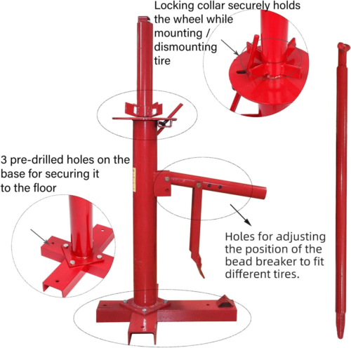 - Portable Tire Changer Changing Machine Car Truck Motorcycle Manual Bead Breake - Picture 4 of 8