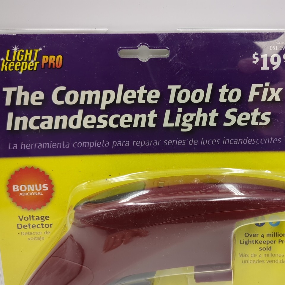 LIGHT KEEPER PRO GUN COMPLETE TOOL TO FIX INCANDESCENT CHRISTMAS LIGHT