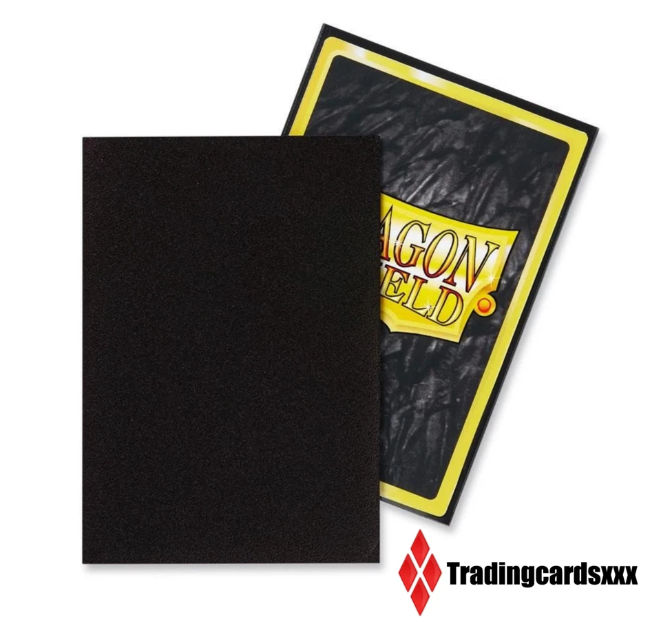 ♦Yu-Gi-Oh!♦ 60 Protèges Cartes/Sleeves SMALL Dragon Shield Matte - Black (Noir) - Photo 2/2