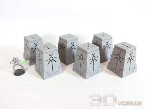 Marcatori per obiettivi Slumbering Machines - Grimdark Wargaming da tavolo - Foto 5 di 7