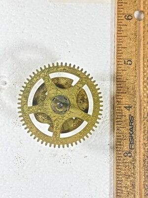 Old Sessions Clock Movement Strike Side 3rd Wheel (See Pics To ID Mvmt)  (KD1642)