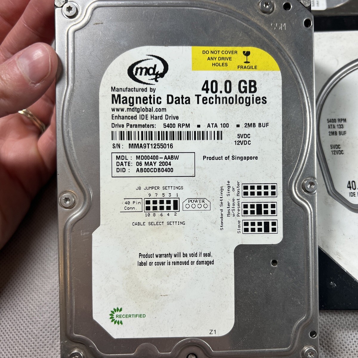 その他 Logitec HARD DISK UNIT Magnetic Data Technologies 40.0 GB IDE Hard Drives , Seagate Disc