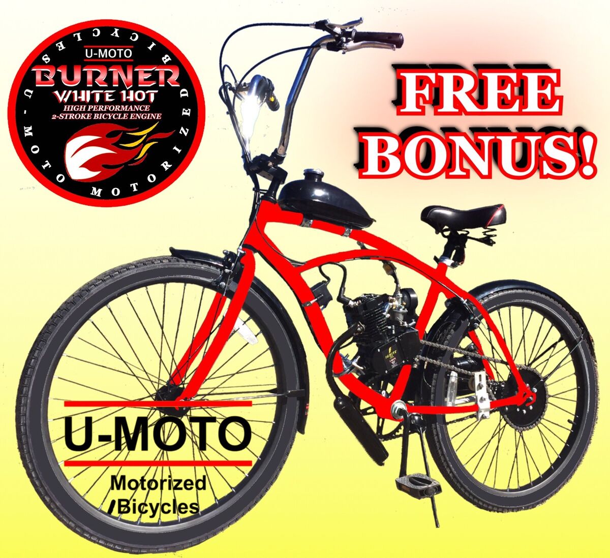 DIY 2-STROKE 66CC/80CC MOTORIZED BIKE ENGINE KIT WITH 26 DIY 2-STROKE 66CC/80CC MOTORIZED BIKE ENGINE KIT WITH 26