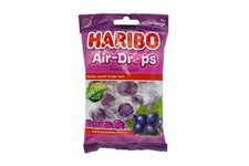 8x bags Haribo Air-Drops Fresh Cassis (Bronchiol) candy 🍬 TRACKED SHIPPING ✈