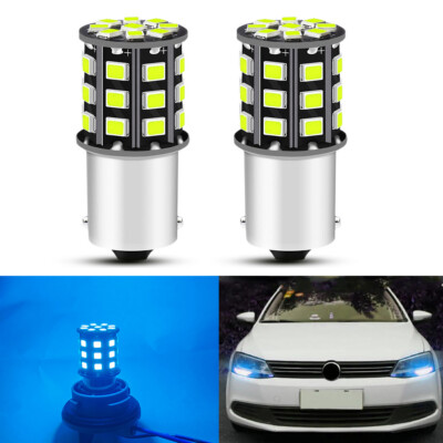2x Ice Blue LED Daytime Running Light Bulbs for Mitsubishi Lancer Evo X DRL