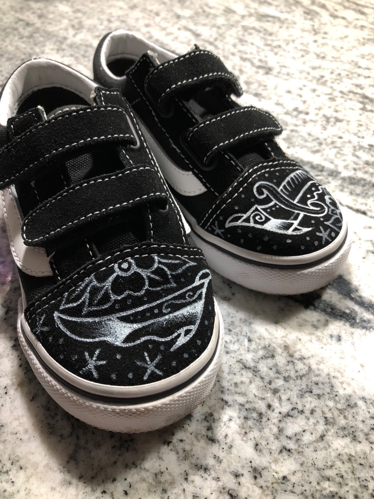 vans black toddler shoes