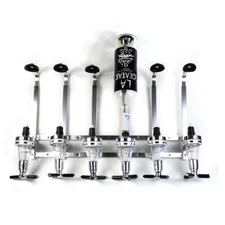 6 Bottle Liquor Dispenser Alcohol Drink Bar Beverage Whiskey Shot Stand Home HOT