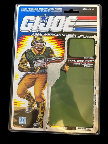 Capt. Grid-Iron 1990 GI Joe Cobra AFA Graded Loose AFAU85 con cartoncino non tagliato - Foto 4 di 6