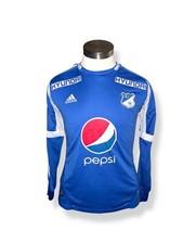 Vtg Adidas 2012 Millionaires FC Bogata Columbia Long Sleeve Soccer Jersey Sz M