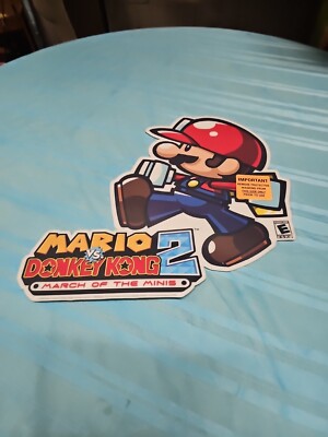 Mario vs. Donkey Kong 2 March Of The Minis Window Sticker Display 