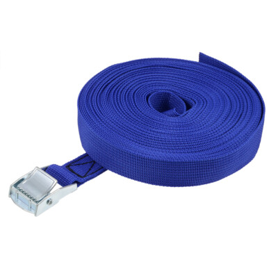 1 Packung Zurrgurt mit Nockenschnalle 12Mx25mm 250Kg Ladekappe Polypropylen Blau