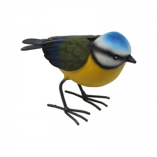 BRAND NEW METAL BLUE TIT GARDEN ORNAMENT - Picture 1 of 1
