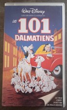 Vintage: Cassette vidéo K7 VHS vf WALT DISNEY LES 101 DALMATIENS C65