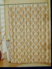 Cambridge Classics Deluxe Peva Shower Curtain With Roller Rings Medallion 