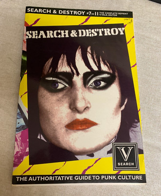 SEARCH & DESTROY  V. Vale GUIDE TO PUNK CULTURE #7-11, PB Music Fanzine Book