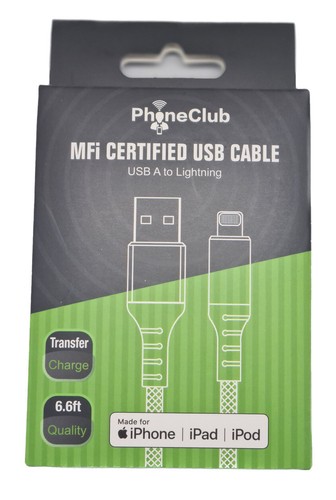 MFi USB A to Lightning 2M Cable Charge / Data Transfer For iPhone rrp £24.99 - Picture 2 of 6