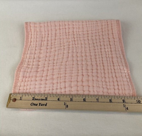 Comfy Cubs Muslin Burp Cloths Large 100% Cotton 19" x 10" Pink - Picture 5 of 5