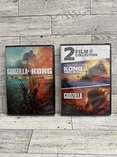 New Lot 2 DVD Godzilla Vs Kong + 2 Film Collection Kong Skull Island Godzilla