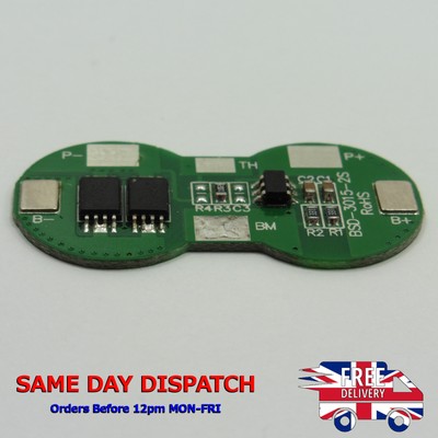 Placa de protección de batería de litio de 2 celdas módulo 2A 7.4V BMS PCB 2S Pack 18650 Z54
