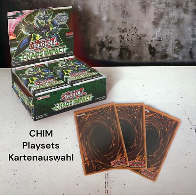 Yugioh Chaos Impact (CHIM)/ Playset Kartenauswahl/ Holo/ Deutsch/ Near Mint