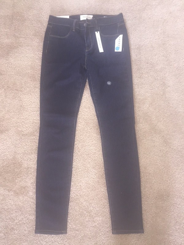Woman's Pacsun Pinstriped Jegging 27 Super Stretch NWT #2