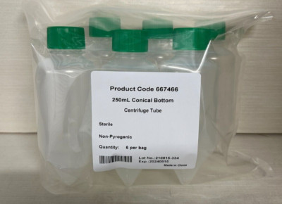 Spectrum Chemical, 250mL Conical Centrifuge Tubes 48/case Ref #970-95026 New