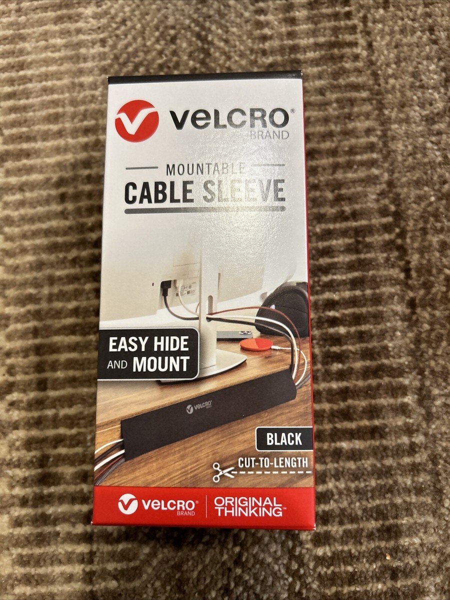 VELCRO Mountable Cut-To-Length Cable Sleeves - Cable Sleeve - Black - 2 - 36 VELCRO Mountable Cut-To-Length Cable Sleeves - Cable Sleeve - Black - 2 - 36