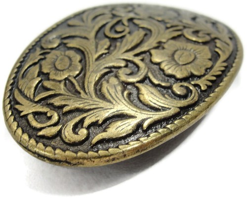 Women's Floral Belt Buckle Vintage Nice Workmanship - Picture 11 of 12