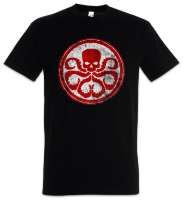HYDRA VINTAGE LOGO II T-SHIRT Nick Marvel Agent SHIELD Fury Comic Movie Shirt