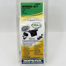 Hopkins Vehicle EZ Plug Wiring Kit 7 Blade & 4 Flat GM, FORD, Dodge Kit 40955