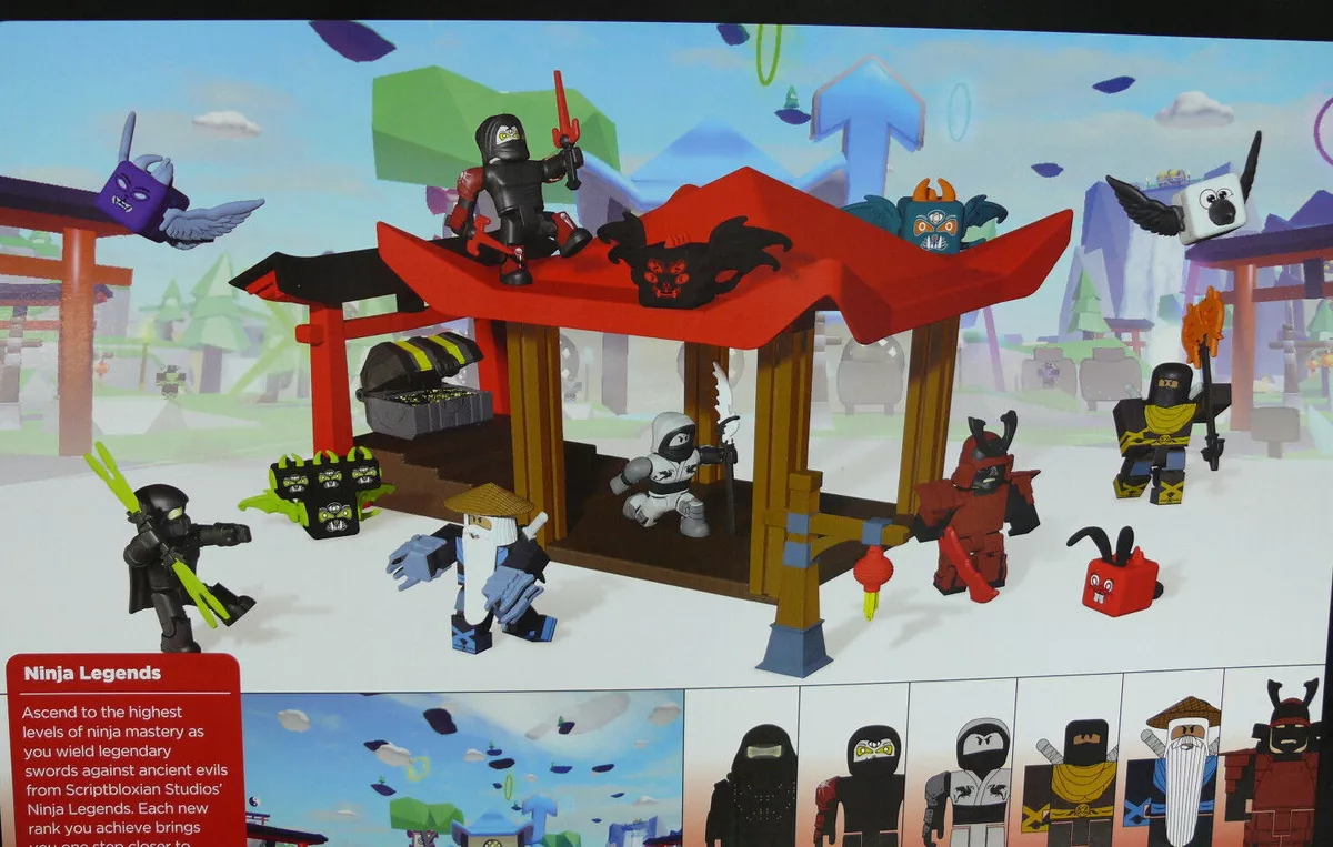 NEW NIB Roblox Ninja Legends Playset 29 Pieces & Exclusive Virtual Code