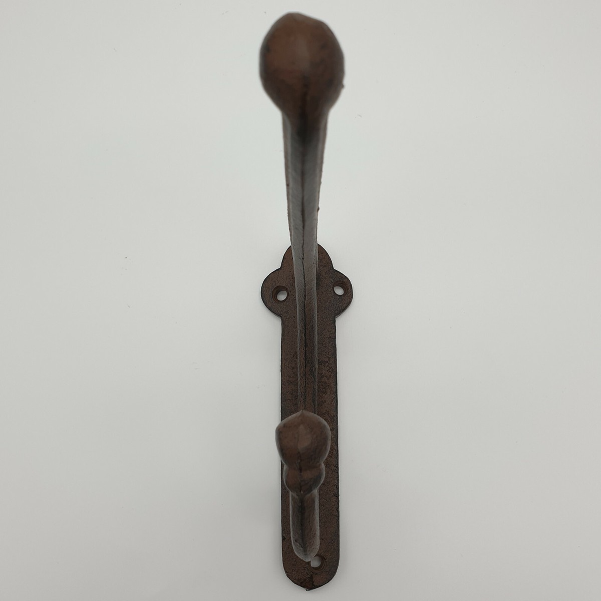2 Stück Vintage Gusseisen Wandhaken – Rustikale Garderobe Für Flur, Bauernhaus, 18x6.3x19.1 Cm