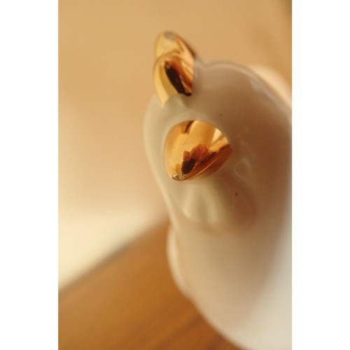 Ceramic Easter Farm Animals Bunny Chicken Goose White Gold Target Set (3) - 第 11/12 張圖片