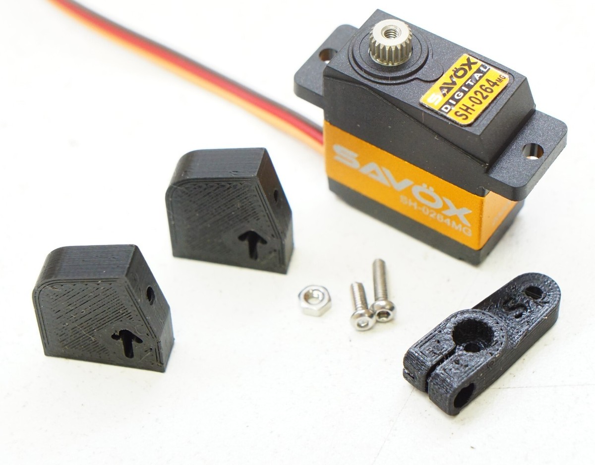 Upgrade Savox SH-0264MG metal gear Micro Servo w/ Mounts for Losi