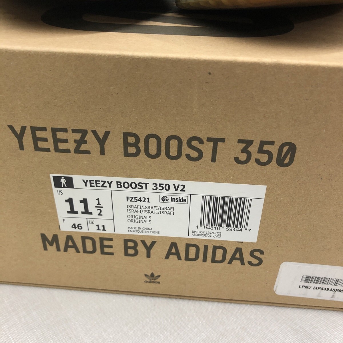 Size 11.5 - adidas Yeezy Boost 350 V2 Low Israfil FZ5421