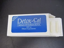 EDTA--Detox-Cal 1000 MG Suppositories, 15 suppositories per Box