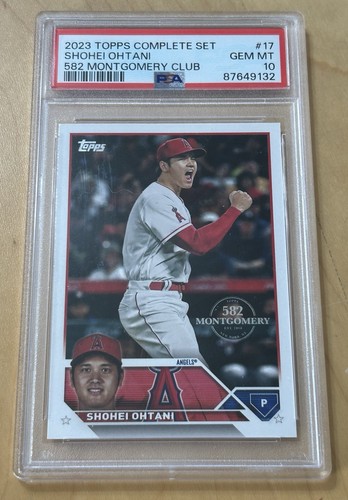 Shohei Ohtani 2023 Topps Complete Set #17 582 Montgomery Club LA Angels PSA 10