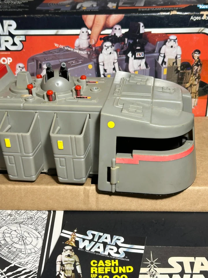 Imperial Troop Transporter 1980 completo con caja vehículo Kenner Star Wars de colección Foto 4 de 4